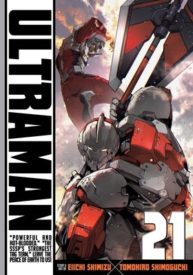 Paperback Ultraman Vol. 21 comic book by Viz Media featuring Ultraman character on the cover.