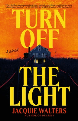 Paperback copy of "Turn Off the Light" by Mulholland Books, featuring a book cover with dark and moody artwork.