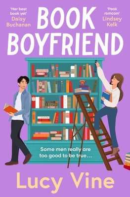 Paperback of "Book Boyfriend" by Simon & Schuster UK, featuring a colorful cover with playful typography and romantic imagery.