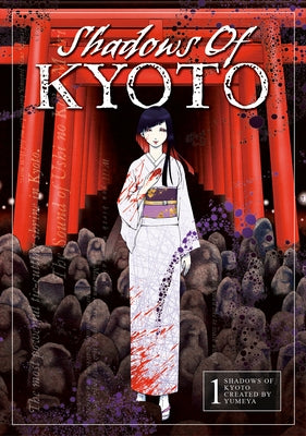 Paperback manga titled Shadows of Kyoto Vol.1 by Titan Manga, featuring cover art with Japanese cityscape and traditional motifs.
