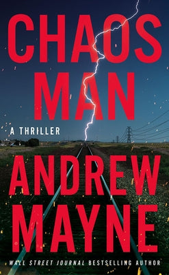 Paperback of Chaos Man: A Thriller by Thomas & Mercer showing the book cover with dark and intense artwork.