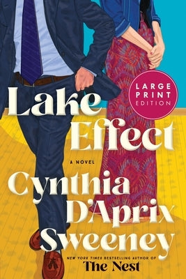 Harper Large Print Lake Effect paperback book with a cover featuring a scenic lake view and calm water scene.