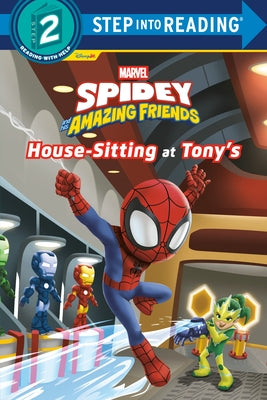 Paperback of Spidey and His Amazing Friends: House-Sitting at Tony's by Marvel, showing colorful cover with Spider-Man and friends.