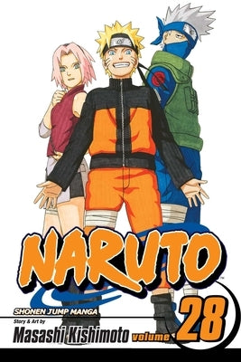 Paperback Naruto Vol. 28 manga book by Viz Media featuring cover art with Naruto Uzumaki and other characters.
