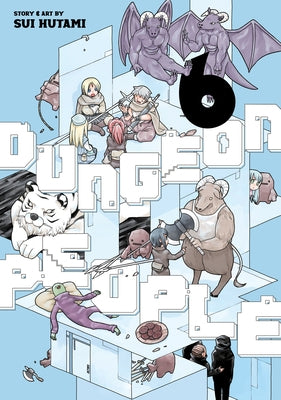 Paperback of Dungeon People Vol. 6 manga by Seven Seas featuring colorful illustrated characters on the cover.