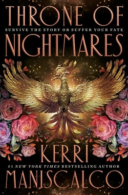Paperback copy of Throne of Nightmares by Little Brown and Company, featuring dark, fantasy-themed cover art.