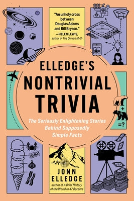 Paperback book titled "Elledge's Nontrivial Trivia" by Experiment, featuring intriguing stories behind simple facts.