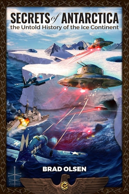 Paperback book titled "Secrets of Antarctica: The Untold History of the Ice Continent" by CCC Publishing with cover art.