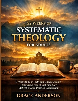 Paperback copy of "52 Weeks of Systematic Theology for Adults" by Independently Published, featuring a clean, professional book cover design.