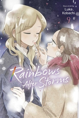 Paperback of Rainbows After Storms, Vol. 9 by Viz Media, featuring colorful cover art with vibrant rainbow illustrations.