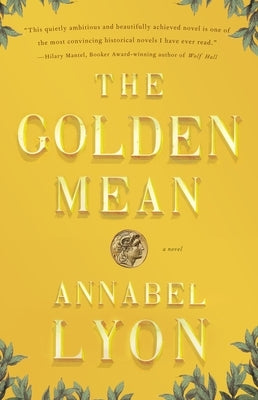 Vintage The Golden Mean paperback book with a cover featuring an abstract design, lying open to show pages.