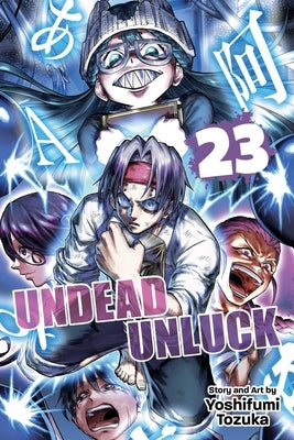 Paperback of Undead Unluck, Vol. 23 manga by Viz Media featuring dynamic cover art with characters from the series.
