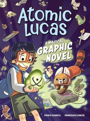 Paperback of Atomic Lucas: A Magical Graphic Novel Volume 1 by Andrews McMeel Publishing, featuring colorful illustrated cover art.