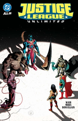 DC Comics Justice League Unlimited Vol. 2 paperback featuring cover art of the Justice League heroes and the Omega ACT storyline.