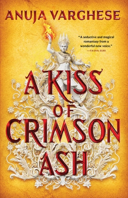 Paperback copy of "A Kiss of Crimson Ash" by Orbit featuring a dark, crimson-themed cover with gothic artwork.