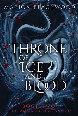Paperback of Throne of Ice and Blood by Scarlett Press featuring dark, icy cover art with blood-red accents.