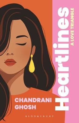 Paperback of "Heartlines: A Love Triangle" by Bloomsbury India, showing the book cover with artistic heart-themed design.