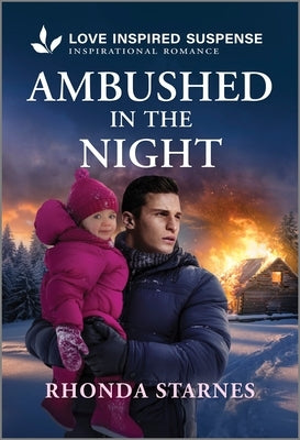 Mass market paperbound novel "Ambushed in the Night" by Love Inspired Suspense, featuring a dark, suspenseful cover image.