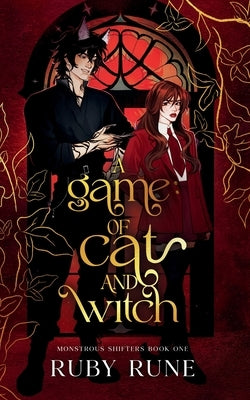 Paperback of A Game of Cat and Witch by Ruby Rune featuring a colorful fantasy-themed cover with a witch and cat illustration.