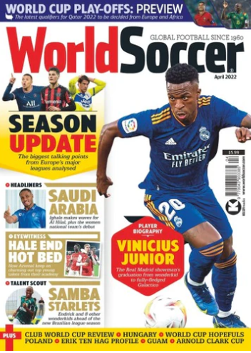 Sports magazine cover featuring dynamic action shots and athlete highlights from the Sports brand.