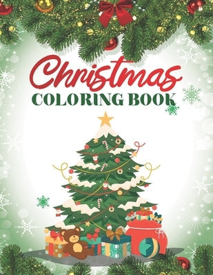 Paperback Christmas coloring book with 80 festive pages for adults, featuring holiday designs for relaxation and creative fun.