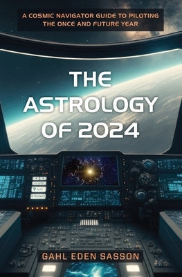 Paperback book titled "The Astrology of 2024" by Independently Published, featuring a celestial-themed cover with zodiac symbols.