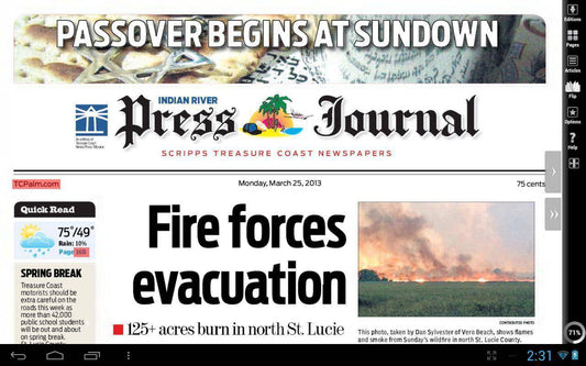 Indian River Press Journal 7 Day Delivery For 12 Weeks - TX Corrections Bookstore