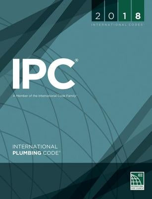 Paperback 2018 International Plumbing Code by International Code Council, showing the book cover with title and publisher logo.