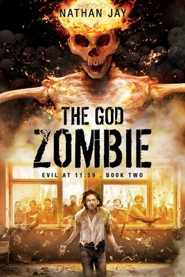 Paperback of The God Zombie by Jnj featuring dark, eerie cover art with a zombie figure and supernatural elements.