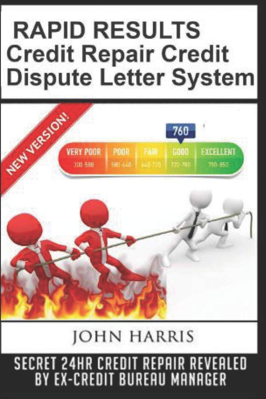 John D Harris Rapid Results Credit Repair Credit Dispute Letter System for business and investments, image showing the product package.
