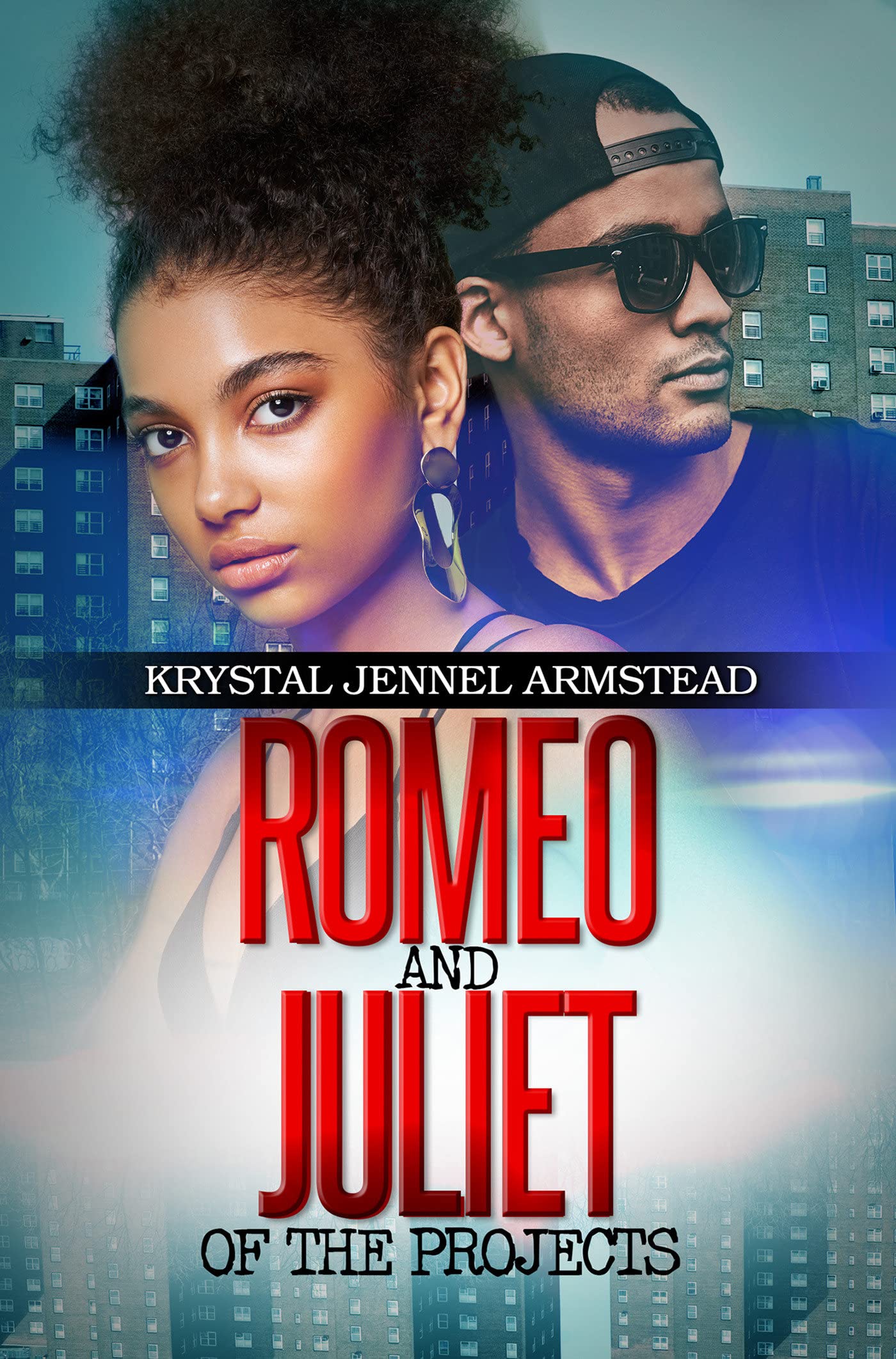 Paperback copy of "Romeo and Juliet of the Projects" by Kensington, with a cover featuring urban-themed artwork.