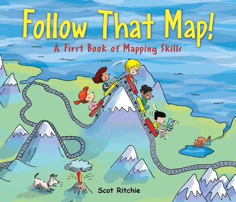 Children's paperback book titled "Follow That Map!," a first book of mapping skills by Kids Can Press, with colorful cover art.