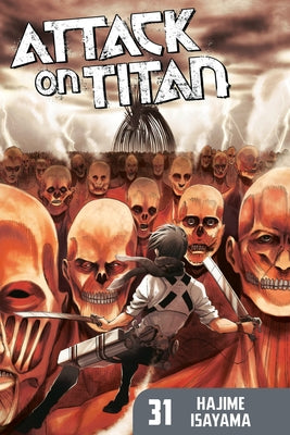 Paperback of Attack on Titan 31 by Kodansha Comics featuring cover artwork with characters from the manga series.
