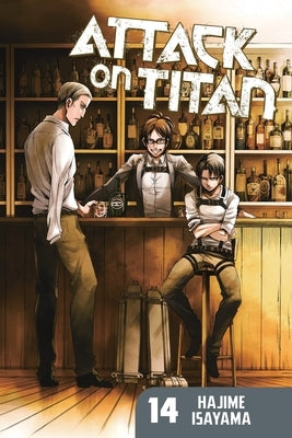 Paperback of Attack on Titan Volume 14 by Kodansha Comics, featuring manga artwork on the cover.