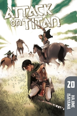 Paperback of Attack on Titan Volume 20 by Kodansha Comics, featuring cover art with characters from the manga series.