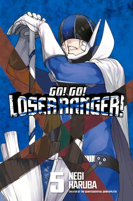 Paperback of Go! Go! Loser Ranger! 5 comic book by Kodansha Comics featuring colorful superhero characters on the cover.