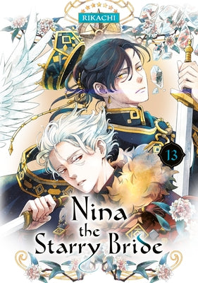 Paperback copy of Nina the Starry Bride 13 manga by Kodansha Comics, featuring the cover illustration of the starry bride character.