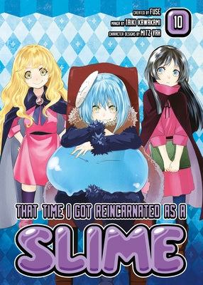 Paperback of "That Time I Got Reincarnated as a Slime" volume 10 by Kodansha Comics, showing the book cover with colorful artwork.