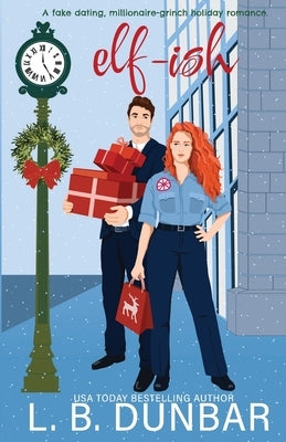 Paperback of "Elf-ish" by L.B. Dunbar Writes, Ltd., showing the book cover with festive elf-themed artwork and title.