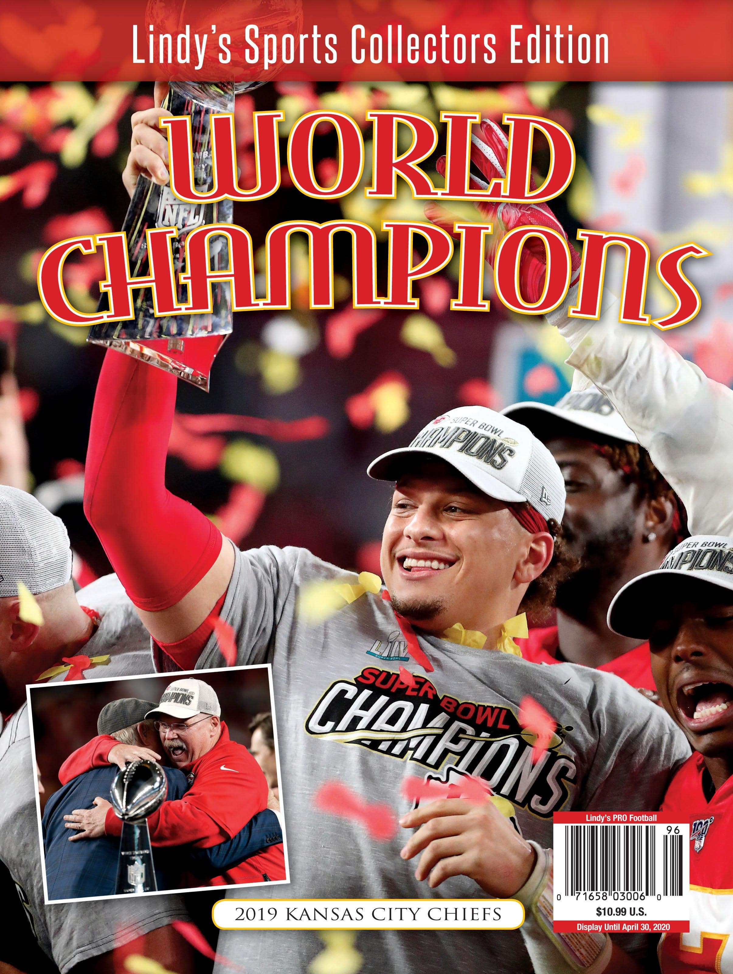 Lindy's 2019 Kansas City Chiefs Super Bowl Champions - TX Corrections Bookstore 