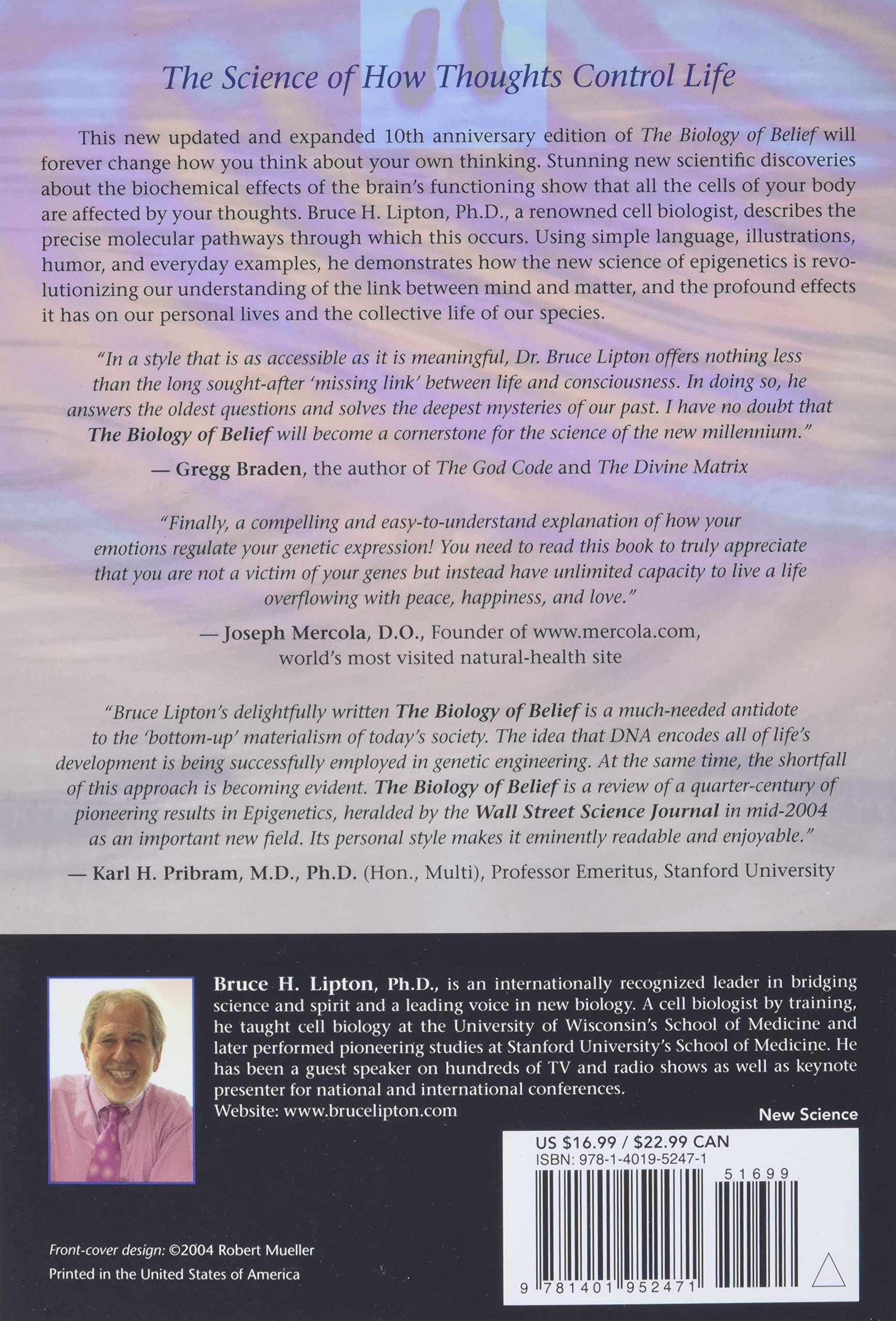 Biology of Belief: Unleashing the Power of Consciousness, Matter - TX Corrections Bookstore