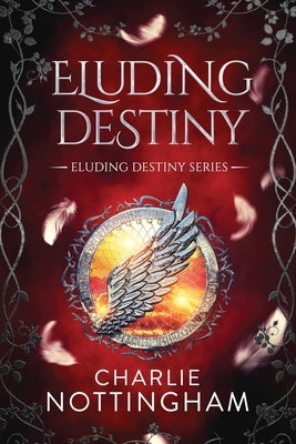 Paperback titled "Eluding Destiny" by Liquid Mind Media, LLC, featuring a cover with abstract artwork and a dark color scheme.