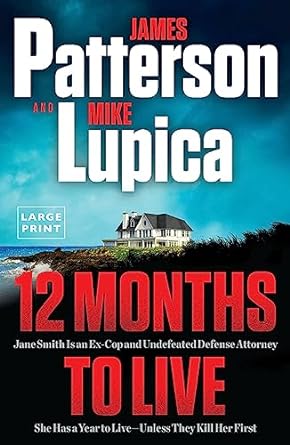 Paperback of "12 Months to Live" by Jane Smith, published by Little Brown and Company, showing the book cover.