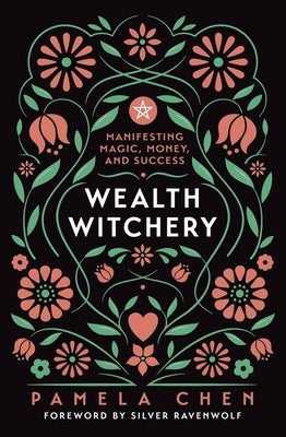 Paperback book titled "Wealth Witchery" by Llewellyn Publications, featuring a mystical design on the cover.