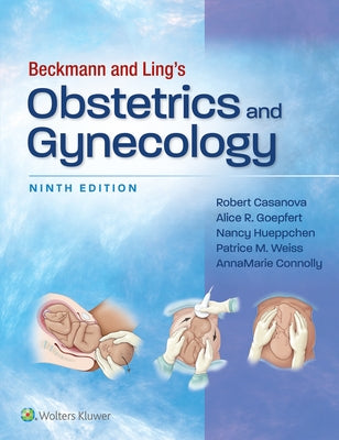 Paperback textbook titled Beckmann and Ling's Obstetrics and Gynecology by LWW, featuring a clinical medical cover design.