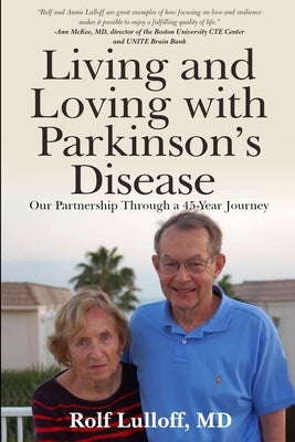 Paperback book titled "Living and Loving with Parkinson's Disease" by M&b Global Solutions, showing the cover with title and author.