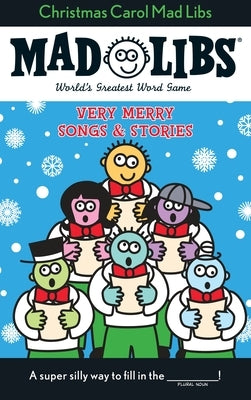 Paperback Christmas Carol Mad Libs book with festive songs and stories by Mad Libs, featuring colorful holiday-themed cover art.