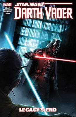 Paperback comic book from Marvel Universe featuring Darth Vader, Dark Lord of the Sith Vol. 2: Legacy's End, with cover art of Darth Vader.