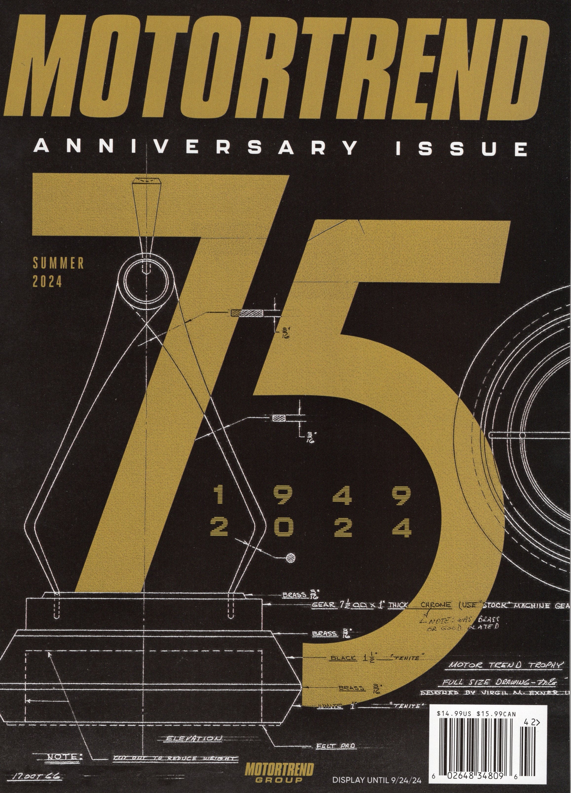 Motor Trend Magazine featuring automotive news and reviews with a vibrant cover showcasing the latest car models.