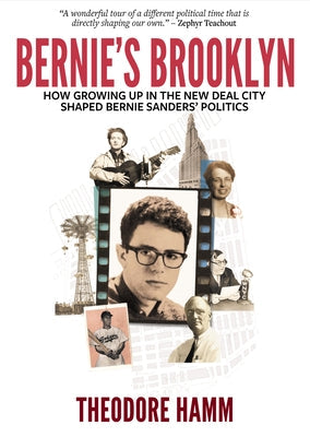Paperback book titled "Bernie's Brooklyn" by OR Books, featuring a cover image related to Bernie Sanders' childhood in Brooklyn.